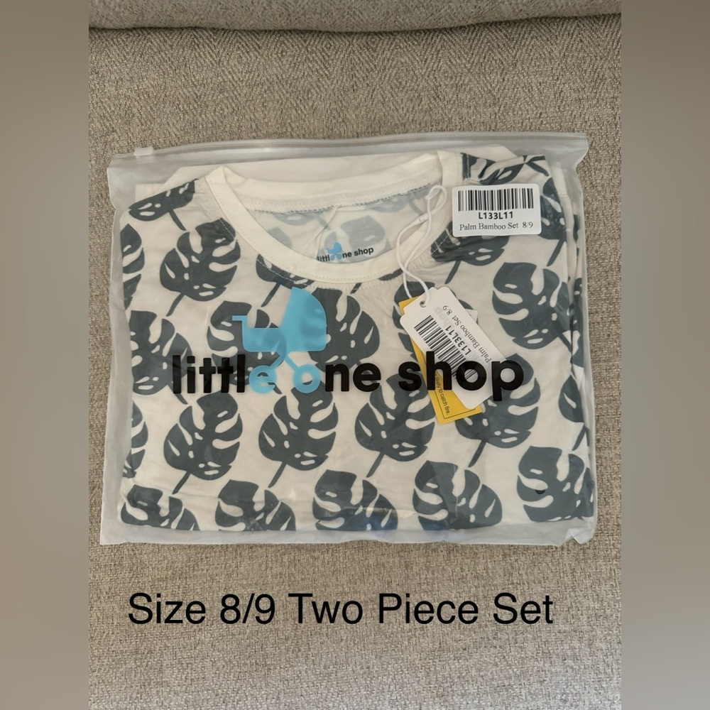 Little One Shop Palm Bamboo Two Piece Set-Size 8/9